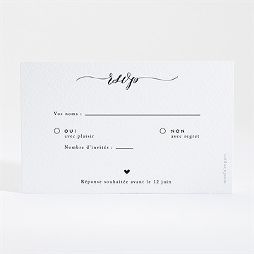 Carton réponse mariage classique photo