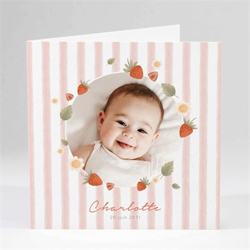 Carte pliée - carré