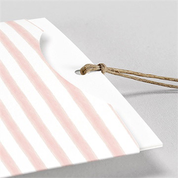 Faire-part naissance fraises acidulées pochette duo - Détail du faire-part