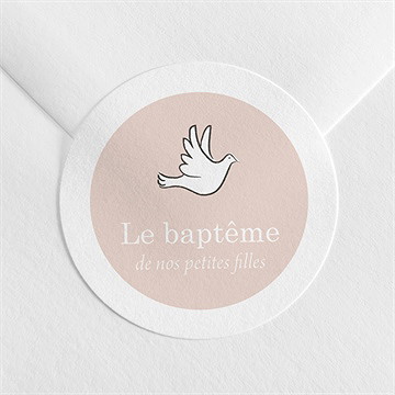 Sticker baptême petites soeurs