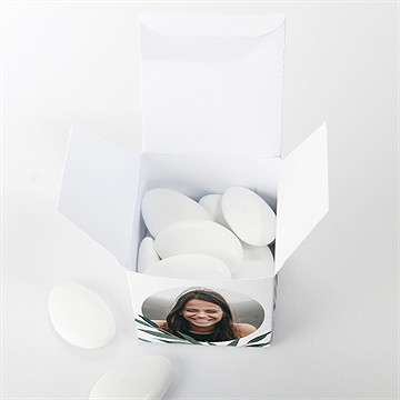 Boîte de dragées baptême adulte - Intérieur de la boîte