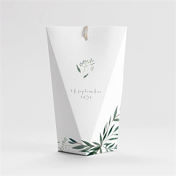 Boîte de dragées baptême adulte étui - Dos de la boîte