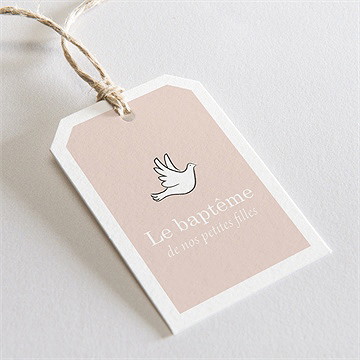 Etiquette baptême petites soeurs