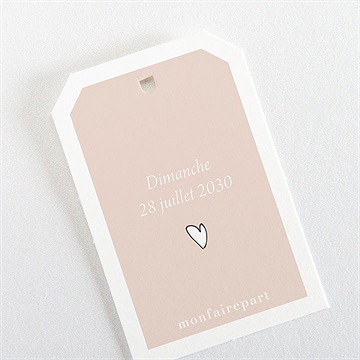 Etiquette baptême petites soeurs - Dos de l'étiquette