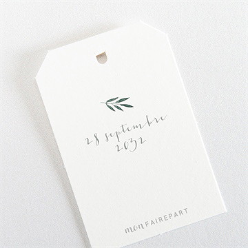 Etiquette baptême adulte - Dos de l'étiquette