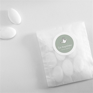 Sticker baptême petits frères - Mise en situation