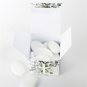 Boîte de dragées baptême adulte religieux - Intérieur de la boîte