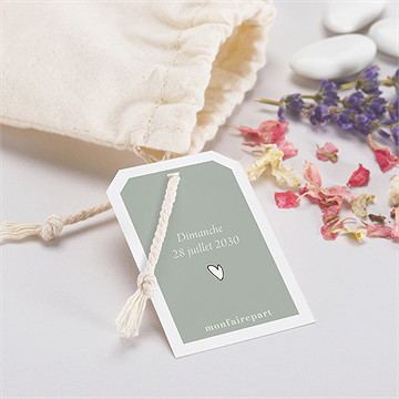 Pochon baptême petits frères - Mise en situation