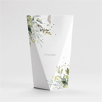 Boîte de dragées baptême adulte religieux étui - Dos de la boîte