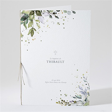 Livret de messe baptême adulte religieux