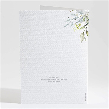 Livret de messe baptême adulte religieux - Dos du livret