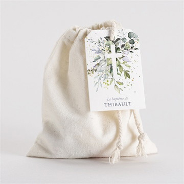 Pochon baptême adulte religieux étui