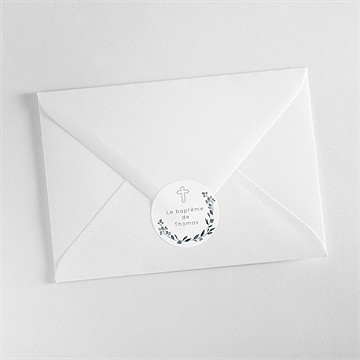 Sticker baptême adulte eucalyptus - Mise en situation