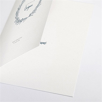 Livret de messe baptême couronne végétale adulte - Intérieur du livret