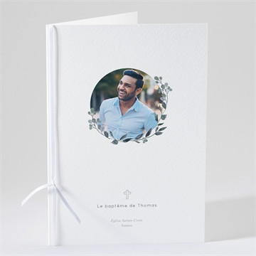 Livret de messe baptême adulte eucalyptus
