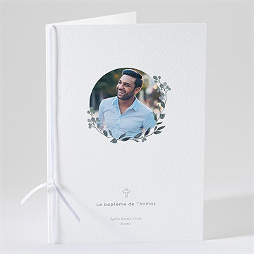 Livret de messe baptême adulte eucalyptus