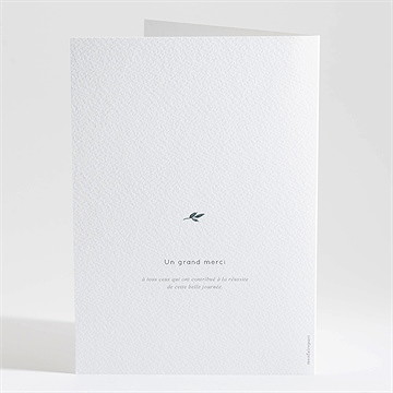 Livret de messe baptême adulte eucalyptus - Dos du livret