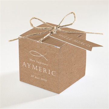 Boîte à dragées - cube