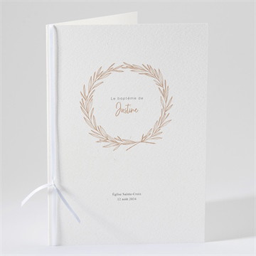 Livret de messe baptême fille adulte
