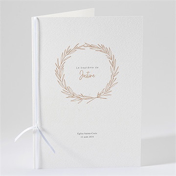 Livret de messe baptême fille adulte