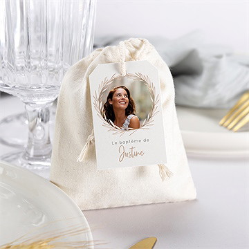 Pochon baptême fille adulte - Mise en situation