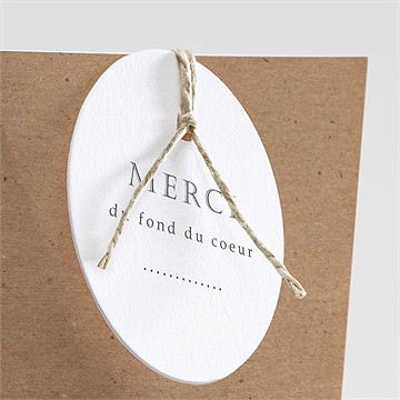 Boîte de dragées baptême ichthus kraft adulte étui - Détail de la boîte