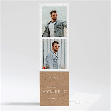 Signet baptême ichthus kraft adulte