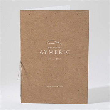 Livret de messe baptême ichthus kraft adulte