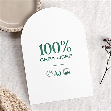 Remerciement mariage création vierge arche