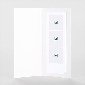 Remerciement mariage création vierge photomaton duo - Intérieur du remerciement