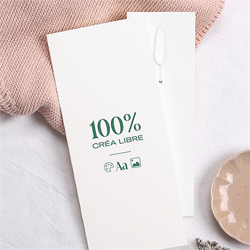 Remerciement mariage création vierge fleur séchée