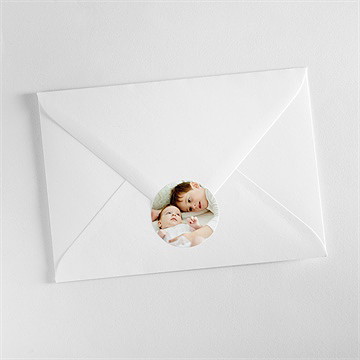 Sticker baptême frère et soeur - Mise en situation