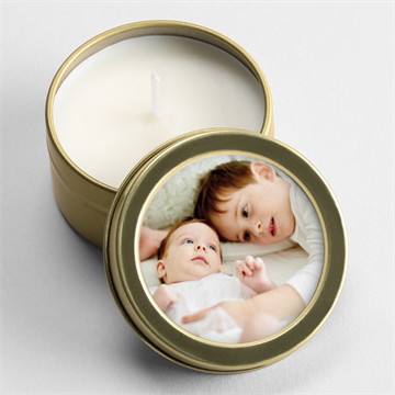 Bougie baptême frère et soeur duo magnet