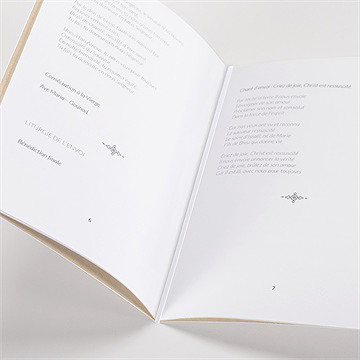 Livret de messe baptême frère et soeur - Mise en situation