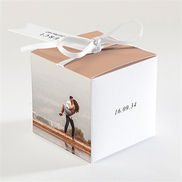 Boîte de dragées mariage bel éclat - Dos de la boîte