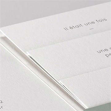 Faire-part naissance mon joli prénom pocketfold - Détail du faire-part