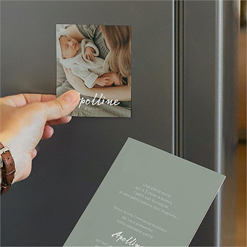 Faire-part naissance mon joli prénom duo - Mise en situation