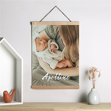 Affiche naissance mon joli prénom - Mise en situation