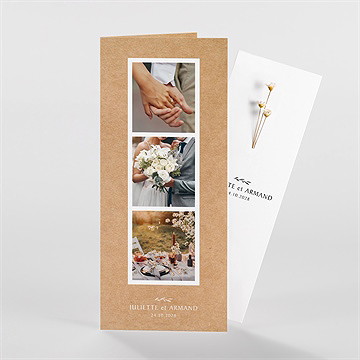 Remerciement mariage bohème écolo fleur séchée