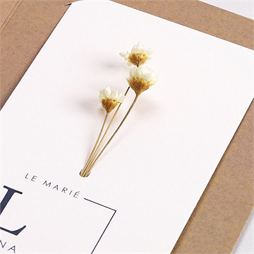 Remerciement mariage liés photomaton fleur séchée - Vue zoomée