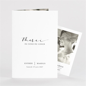 Carte pliée - portrait