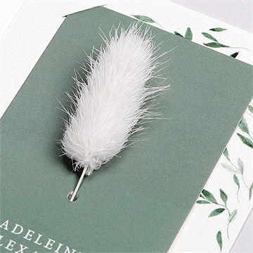 Remerciement mariage l'olivier fleur séchée - Vue zoomée