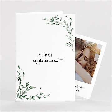 Remerciement mariage l'olivier plié duo