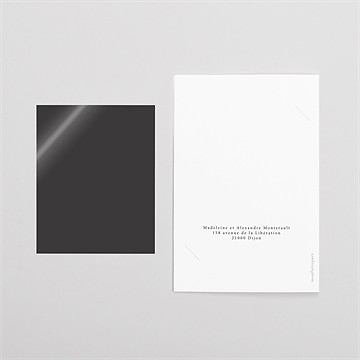 Remerciement mariage l'olivier plié duo - Dos du remerciement