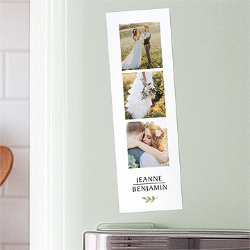 Remerciement mariage nature chic photomaton duo - Mise en situation