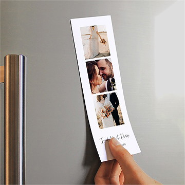 Remerciement mariage dans le sable photomaton duo - Mise en situation