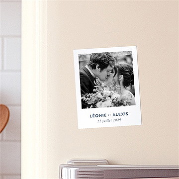 Remerciement mariage uniques empreintes duo - Mise en situation