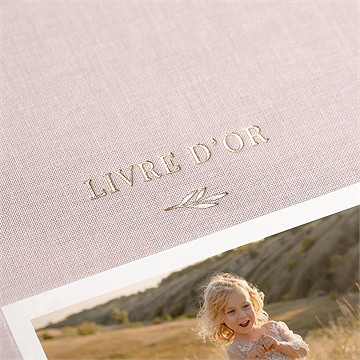 Livre d’or photo élégante - Mise en situation