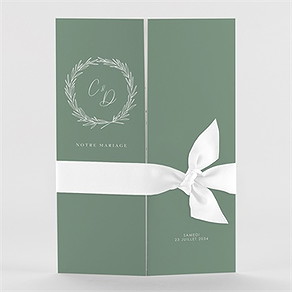 Faire-part mariage tout pour toi 2 volets