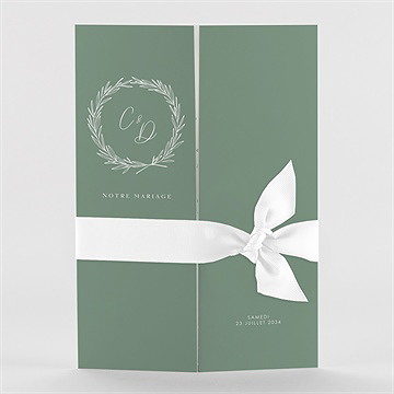 Faire-part mariage tout pour toi 2 volets